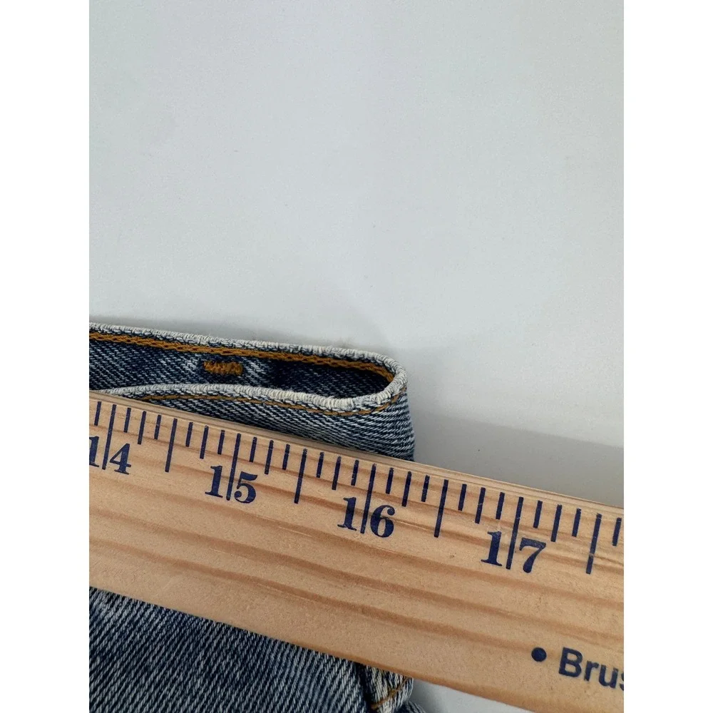 Levi 550 Relaxed Fit Jeans Mens Real Measurements W32 L32‎ Blue Denim Distressed